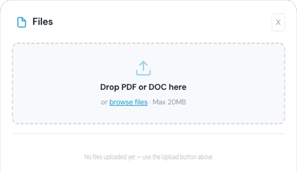 MyCRM file management view